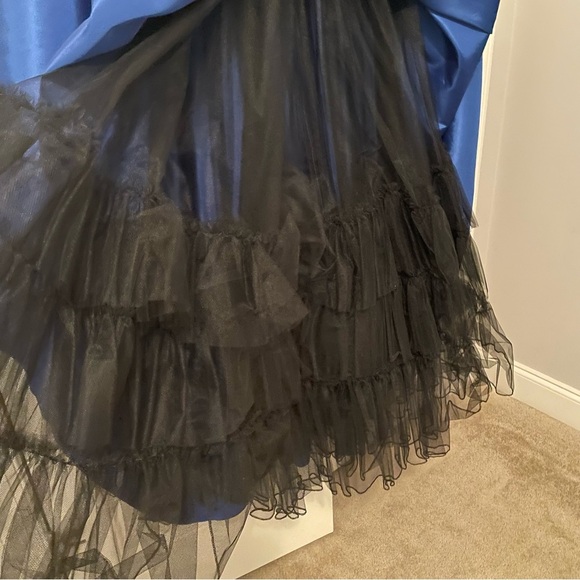 Vintage Mike Benet Formals Royal Blue Sequin Pageant Prom Party Dress - Picture 12 of 13